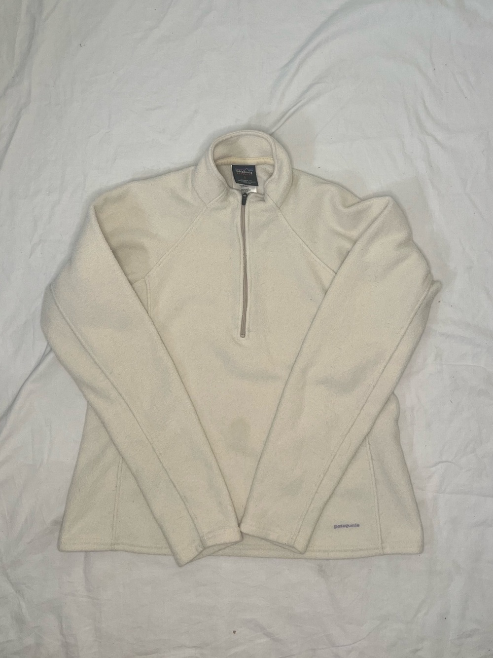 Patagonia Women's Off-White Half-Zip Fleece Pullover